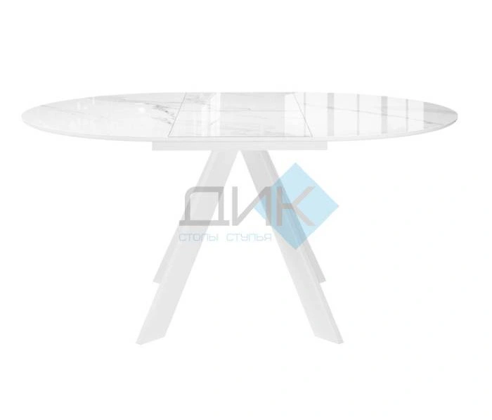 Стол обеденный Dikline SFC110 White, Белый мрамор