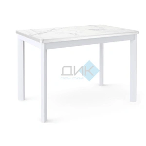Стол обеденный Dikline LK110 White, белый мрамор