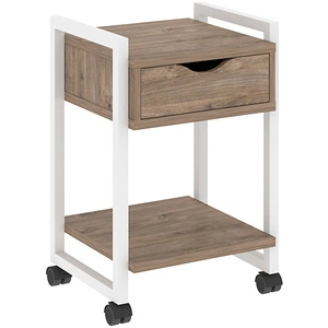 Тумба подкатная RIVA VR.L-T1.K White, тиквуд темный