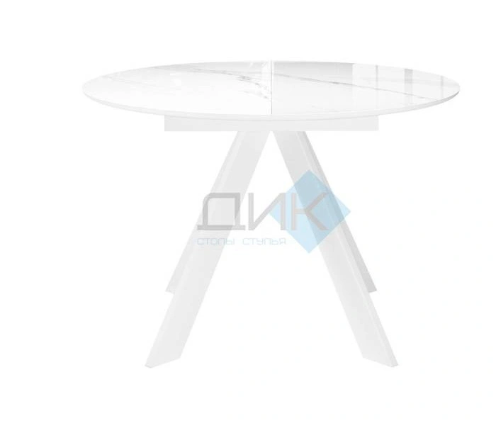 Стол обеденный Dikline SFC110 White, Белый мрамор