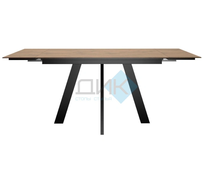 Стол обеденный DikLine DM140 Black, дуб галифакс