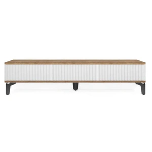 ТВ тумба напольная Shtabe Royal 5021 Black, Дуб Веллингтон