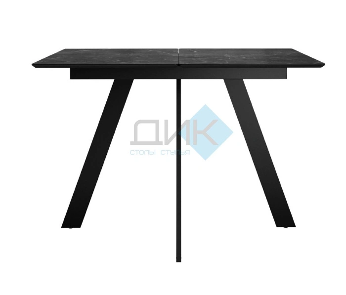 Стол обеденный Dikline DKD120 Black, мрамор черный