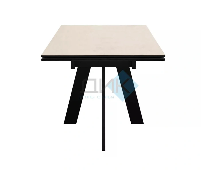 Стол обеденный Dikline DKM110 Black, бежевый матовый