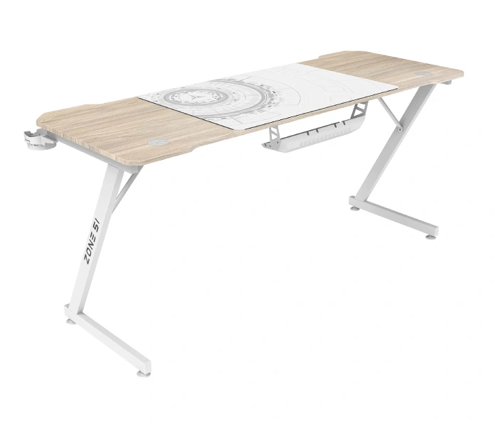 Геймерский стол ZONE 51 TRINE 160 Wood/White