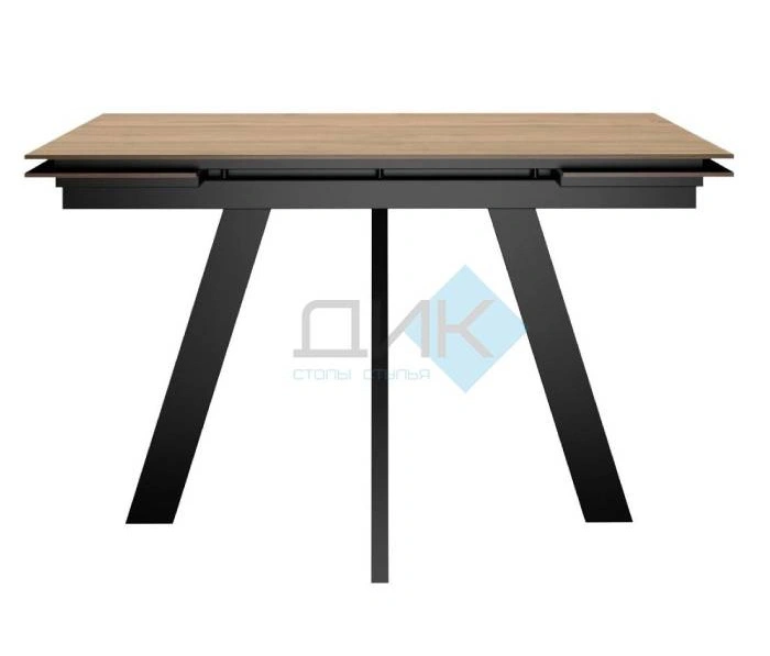 Стол обеденный DikLine DM110 Black, Дуб галифакс