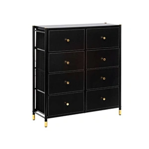 Комод Leset Хайди Black ( 8 ящиков)