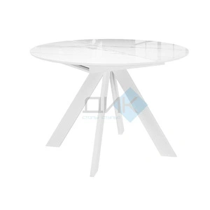 Стол обеденный Dikline SFC110 White, Белый мрамор