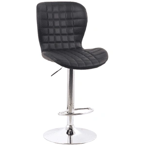 Кресло барное Dwell Chrome Fabric, черный