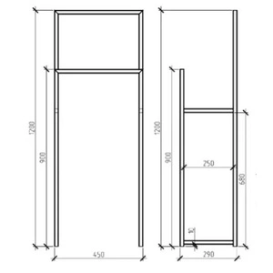 Вешалка напольная Allerd 120 Rion Black