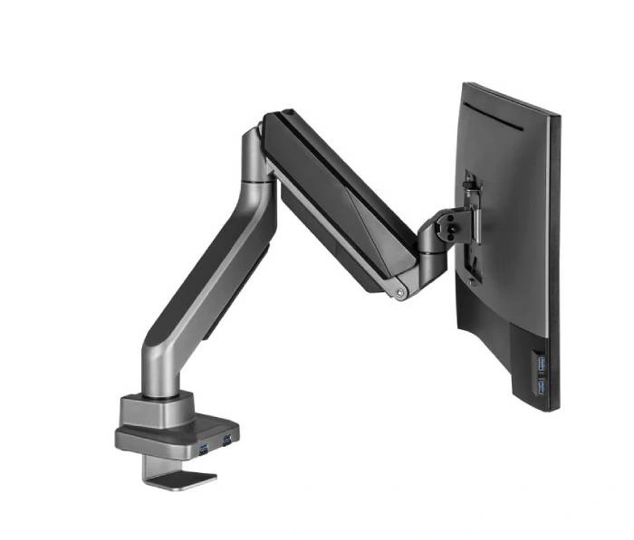 Кронштейн для монитора Ergosmart Heavy-Duty U с USB, серый