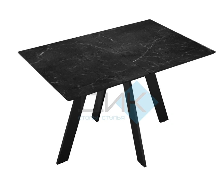 Стол обеденный Dikline DKD120 Black, мрамор черный