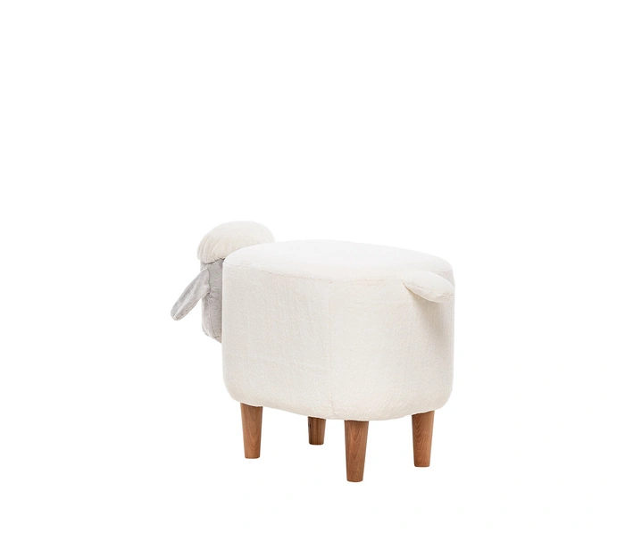 Пуф Leset Lamb Combi, белый мех 51-1 / 273