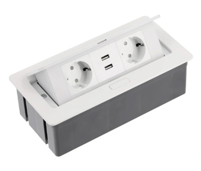 Встраиваемый блок розеток SOFT USB, белый