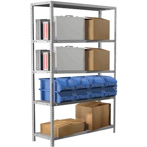 Стеллаж металлический BRABIX MS Plus-200/50-5