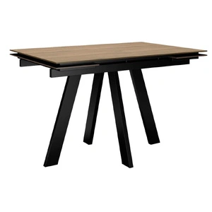 Стол обеденный DikLine DM120M Black, дуб галифакс