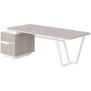 Стол руководителя Line СФ-571102.1 White, дуб серый