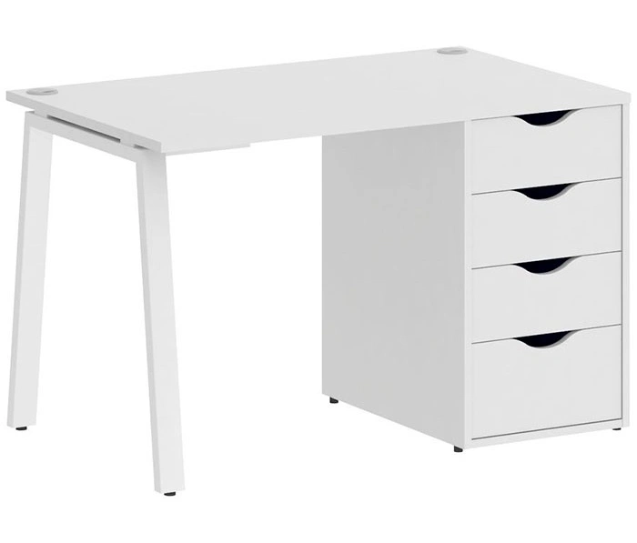 Стол Riva Home Office VR.SP-3-118.4.A  White, белый