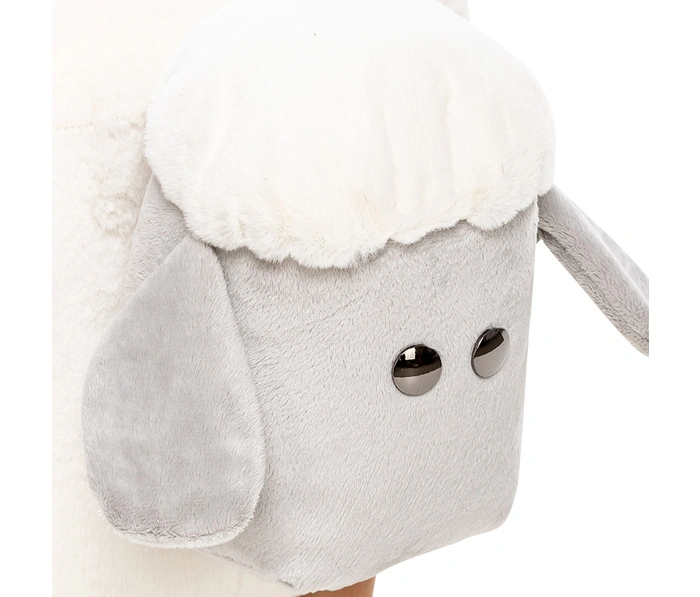 Пуф Leset Lamb Combi, белый мех 51-1 / 273