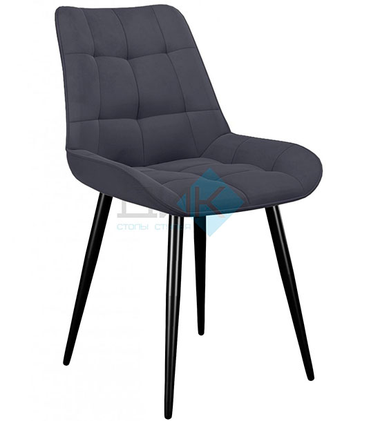 Кухонный стул DikLine 206М Black (микровелюр В)