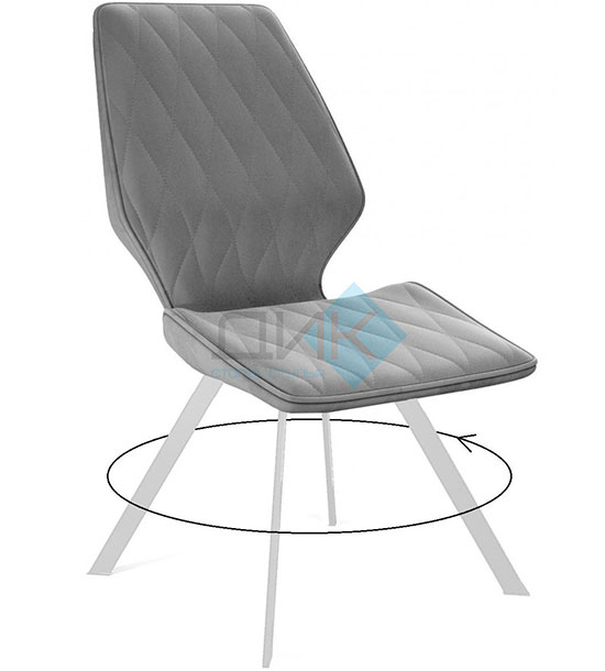 Кухонный стул DikLine 243 White (микровелюр В)