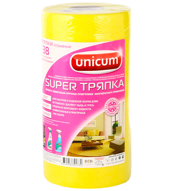 UNICUM Супер тряпка универсальная 38 л/рул.