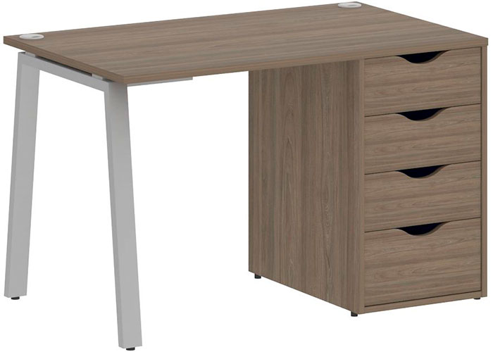 Стол Riva Home Office VR.SP-3-118.4.A Silver