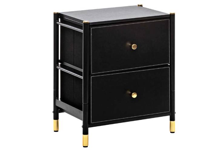 Комод Leset Хайди Black ( 2 ящика)