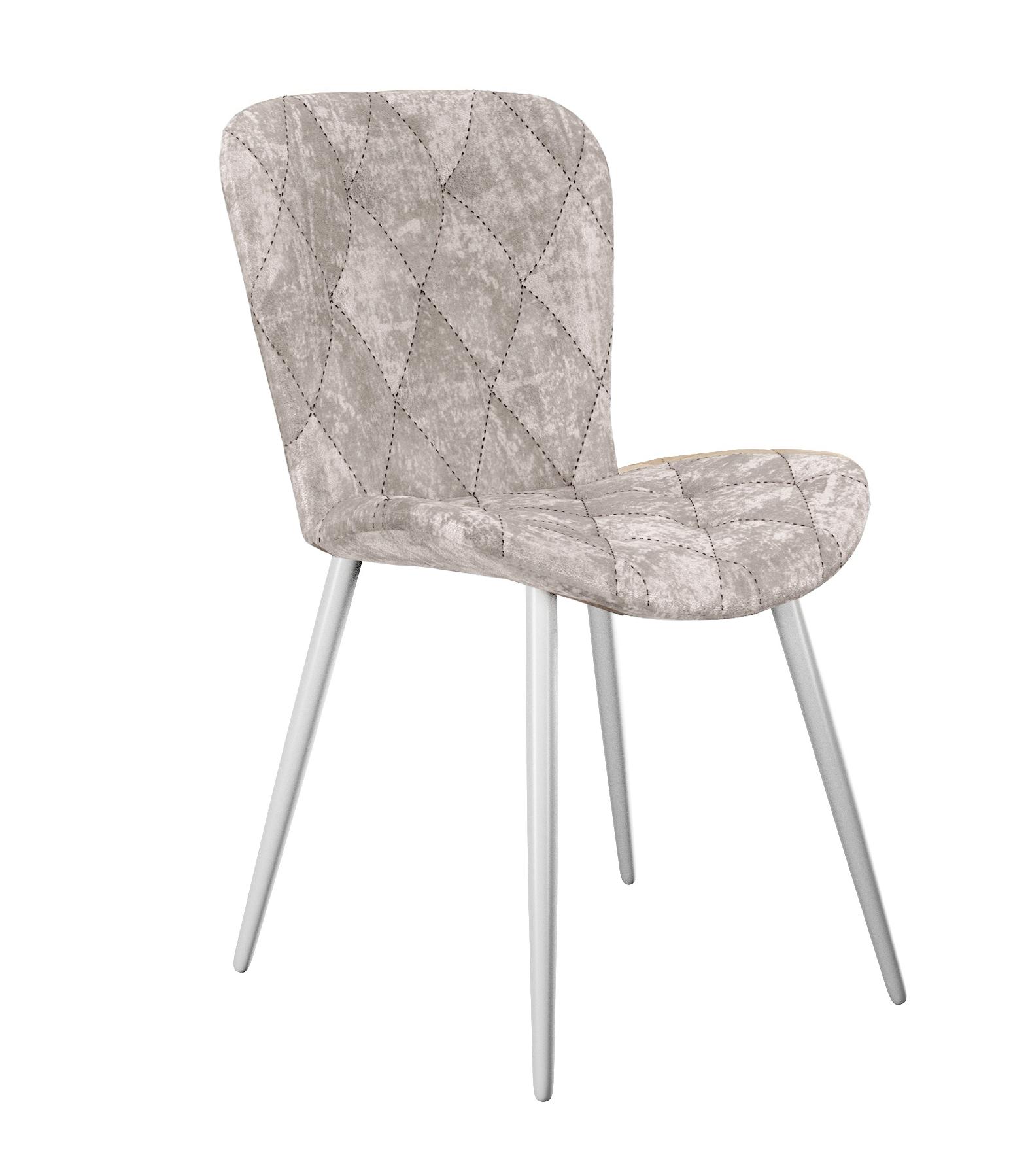 Кухонный стул DikLine 303 White (микровелюр M)