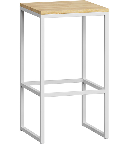 Барный стул LoftyHome Бервин White (барный)