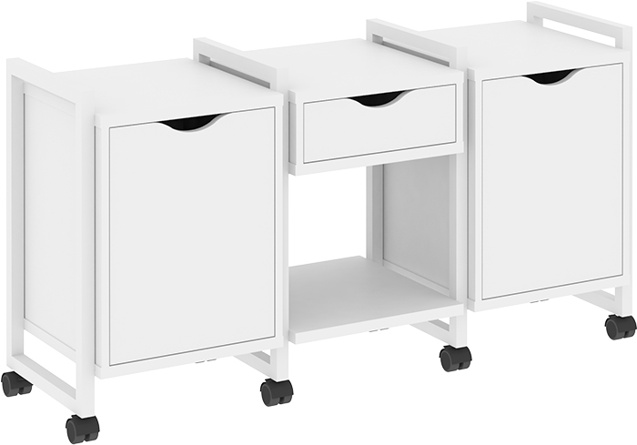 Тумба подкатная RIVA VR.L-TN-7.K White