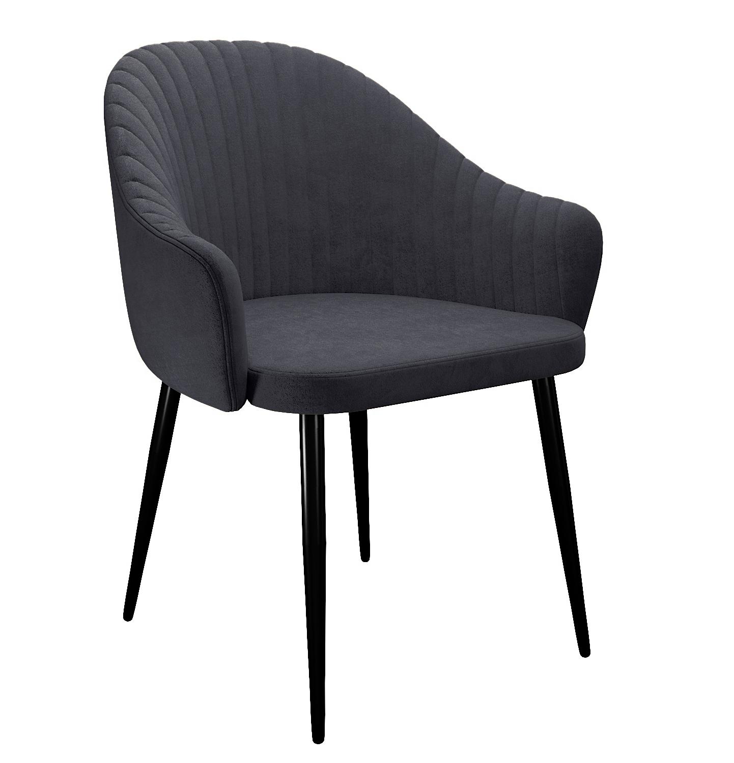 Кухонный стул DikLine 440 Black (микровелюр TW)