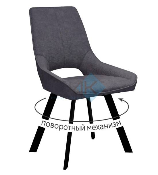 Кухонный стул DikLine 268 Black (микровелюр LA)