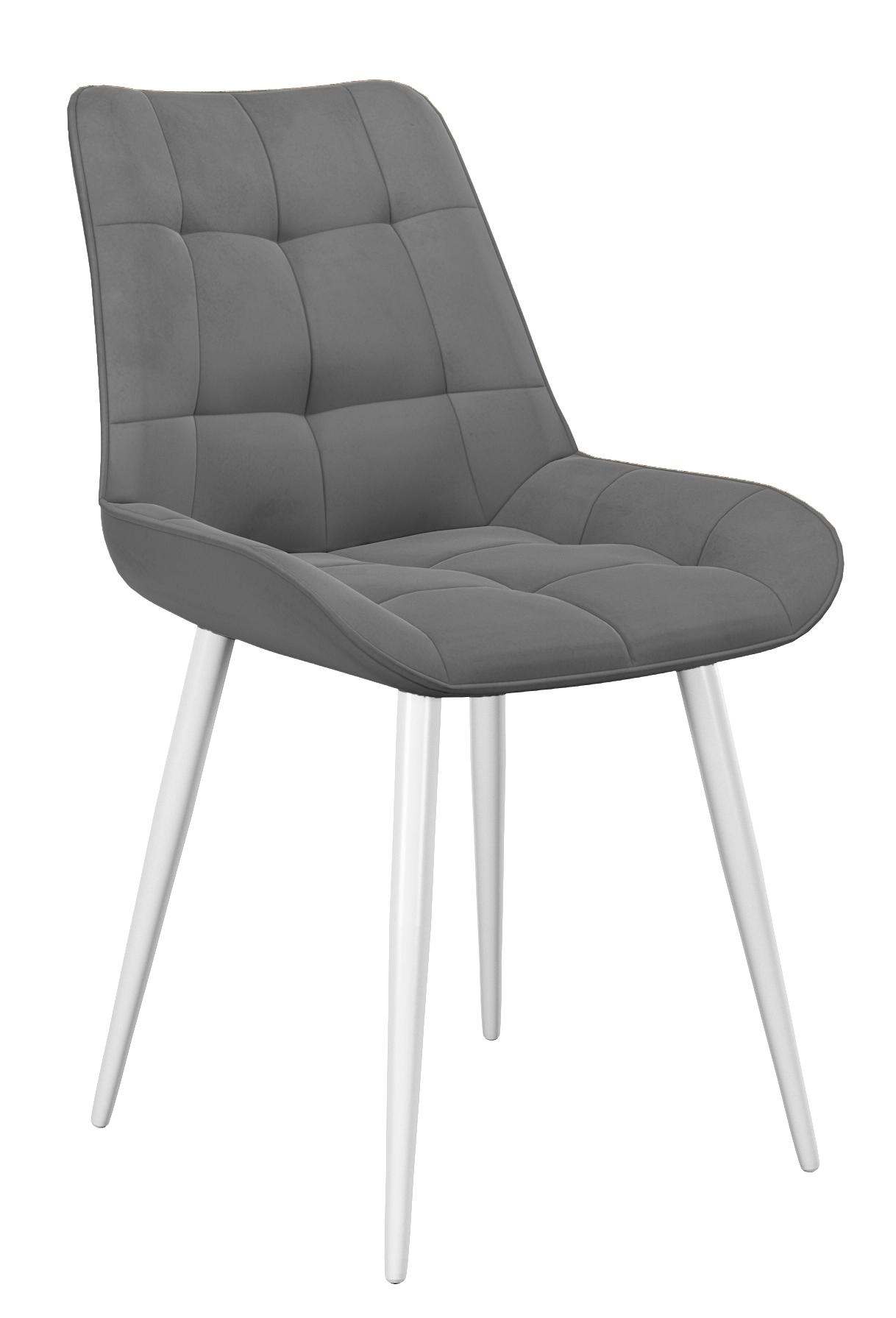 Кухонный стул DikLine 206М White (микровелюр В)