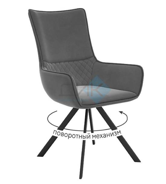 Кухонный стул DikLine 289 Black (микровелюр E)
