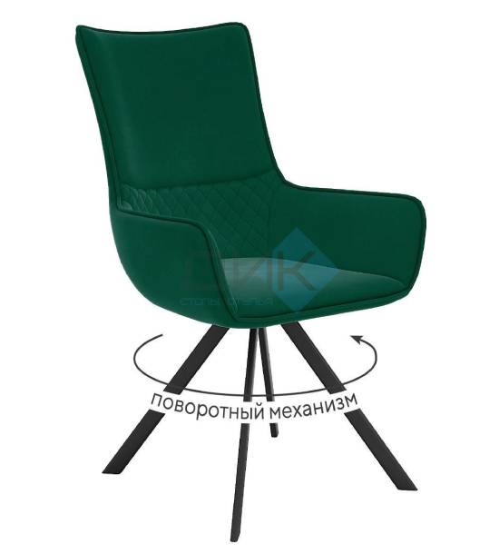Кухонный стул DikLine 289 Black (микровелюр K)