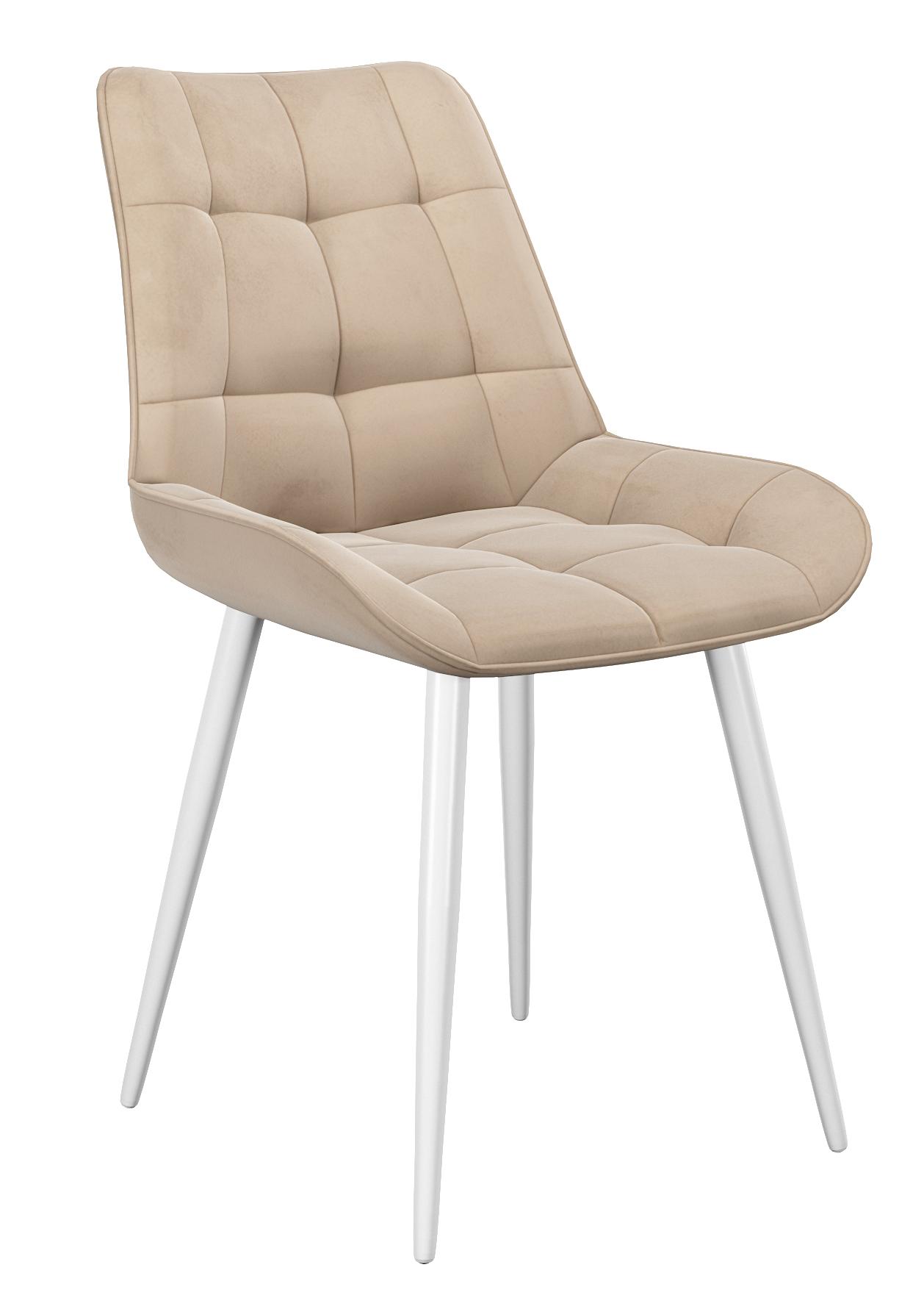 Кухонный стул DikLine 206М White (микровелюр В)