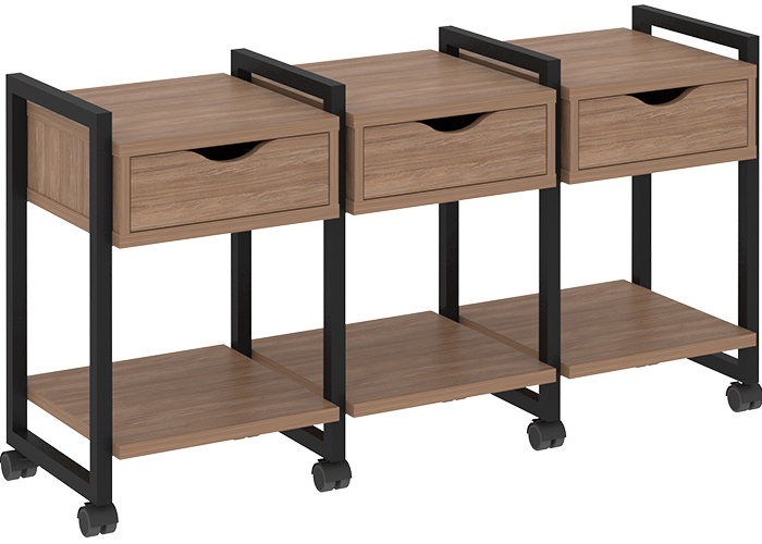 Тумба подкатная RIVA VR.L-TN-4.K Black