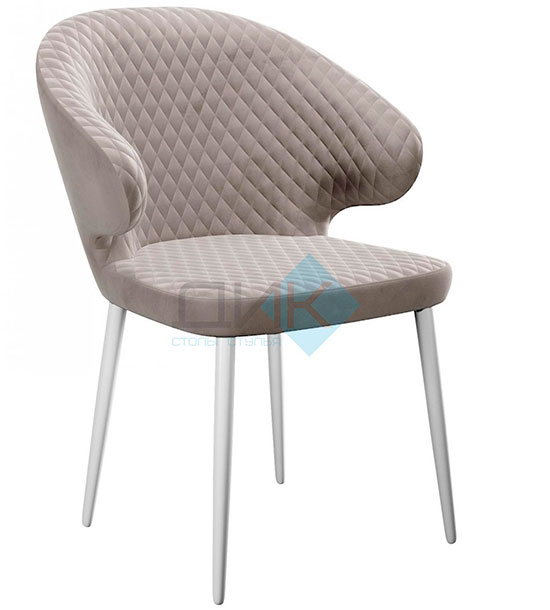 Кухонный стул DikLine 355 White (микровелюр Z)