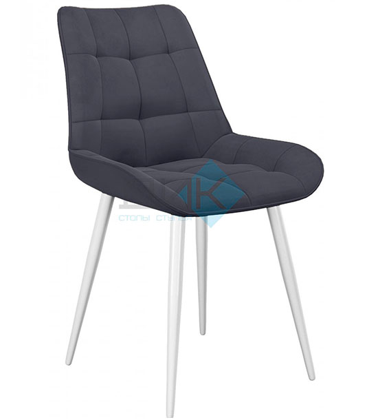 Кухонный стул DikLine 206М White (микровелюр В)