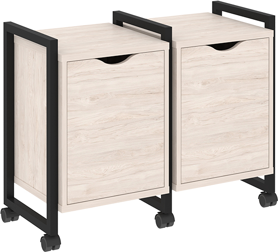 Тумба подкатная RIVA VR.L-TN-2.K Black