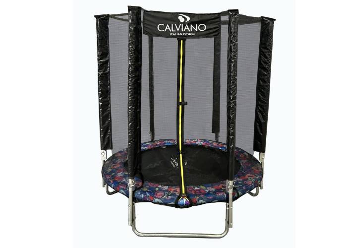Батут Calviano 83 см - 6ft BASIC складной SMILE с внешней сеткой