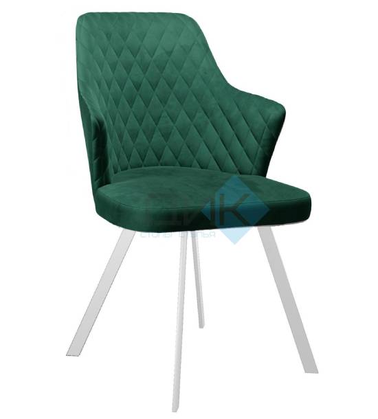 Кухонный стул DikLine 345 White (микровелюр K)