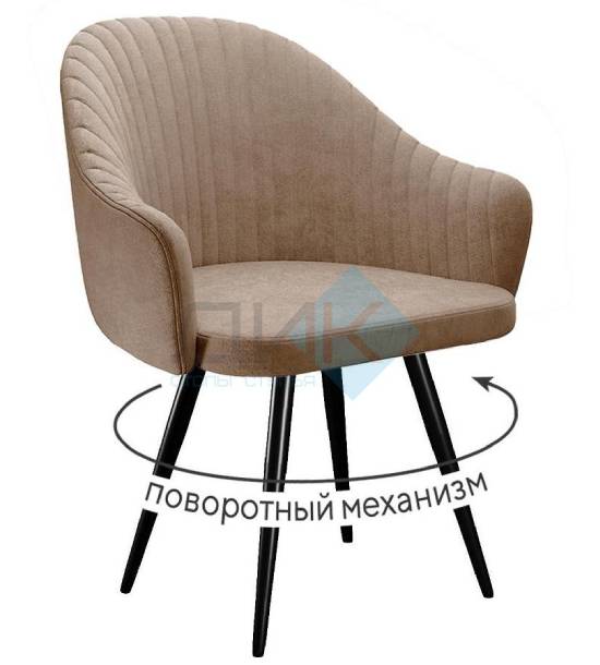 Кухонный стул DikLine 439 Black (микровелюр TW)