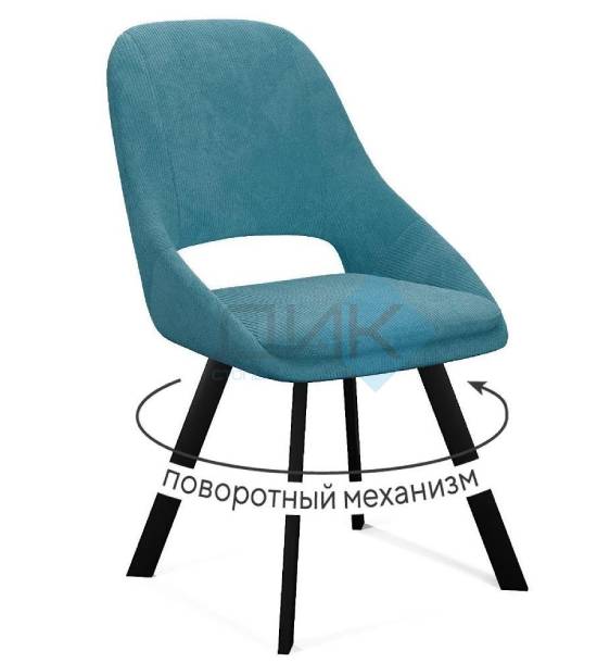Кухонный стул DikLine 247 Black (микровелюр AN)