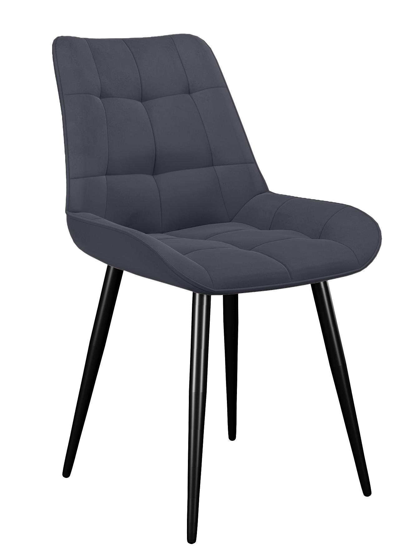 Кухонный стул DikLine 206М Black (микровелюр В)