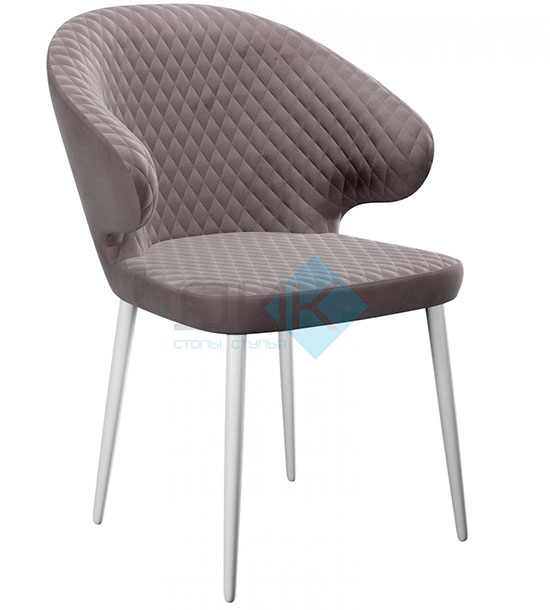 Кухонный стул DikLine 355 White (микровелюр Z)