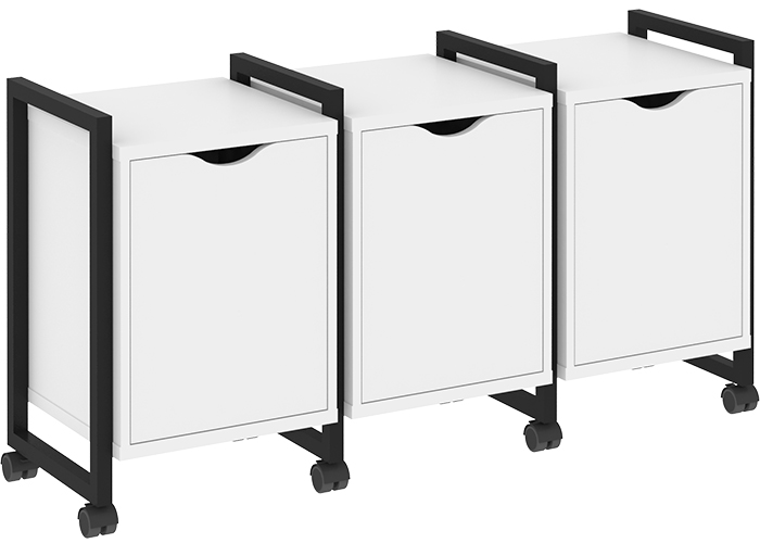 Тумба подкатная RIVA VR.L-TN-5.K Black