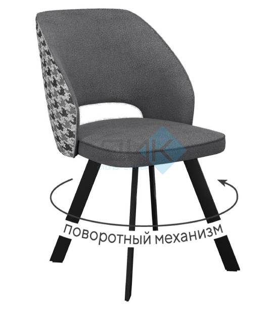 Кухонный стул DikLine 274 Black (микровелюр SB)