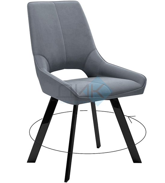 Кухонный стул DikLine 268 Black (микровелюр Z)